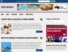 Tablet Screenshot of eventchecklist.net